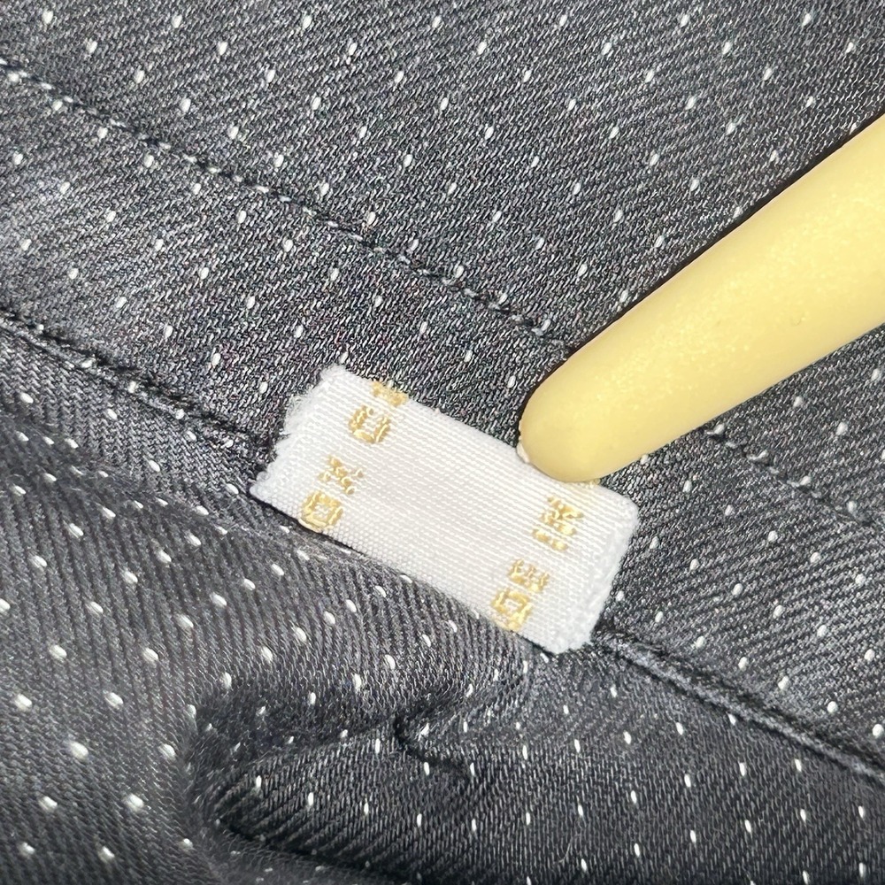 Brioni Mens Gray Vertical Stripe Button Up Dress Shirt Made in Italy Size 4 - Picture 4 of 13